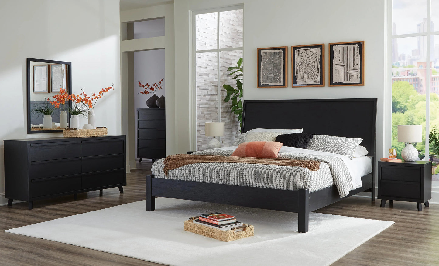 Paquete de dormitorio de 8 piezas