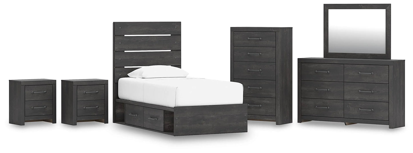 Paquete de dormitorio de 8 piezas