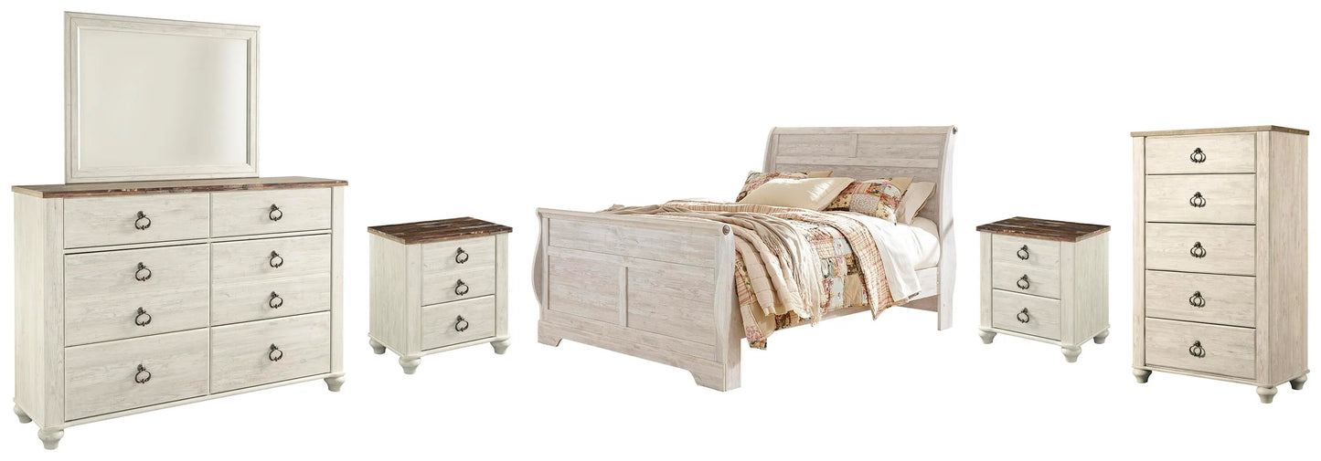 Paquete de dormitorio de 8 piezas