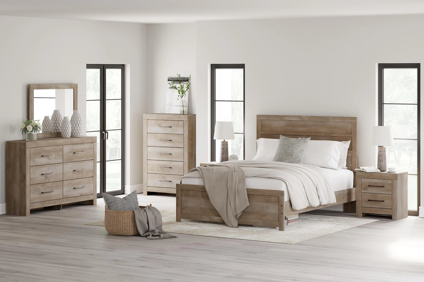 Paquete de dormitorio de 8 piezas
