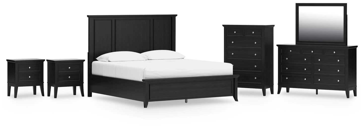 Paquete de dormitorio de 8 piezas