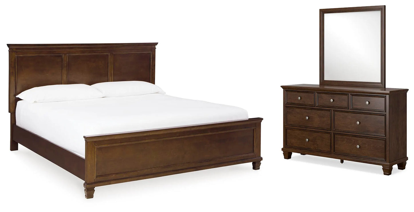Cama King, Tocador y Espejo Danabrin