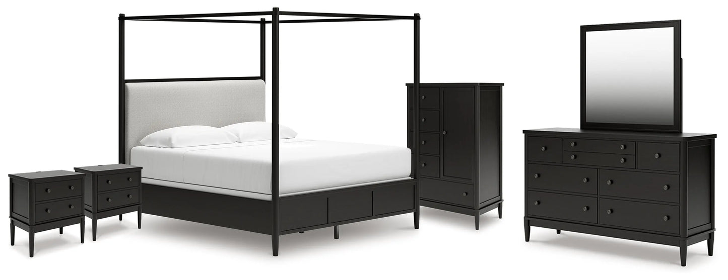 Paquete de dormitorio de 8 piezas