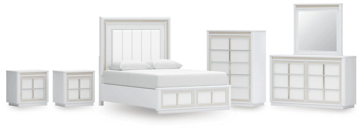 Paquete de dormitorio de 8 piezas