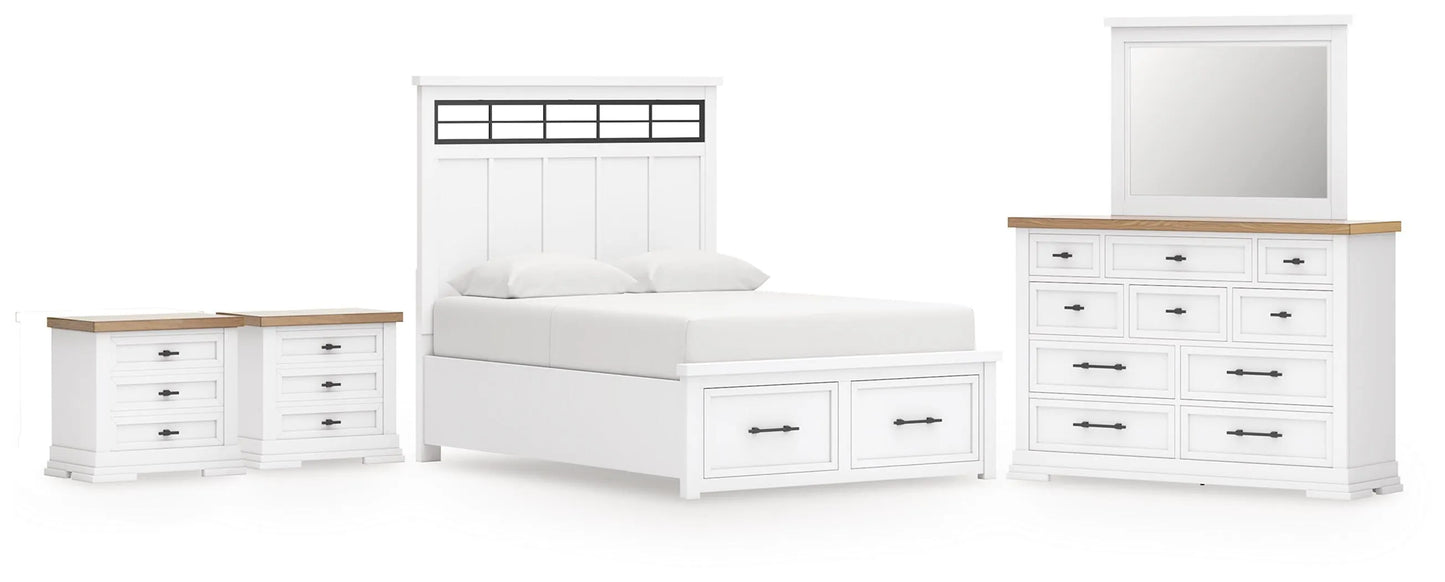 Paquete de dormitorio de 7 piezas