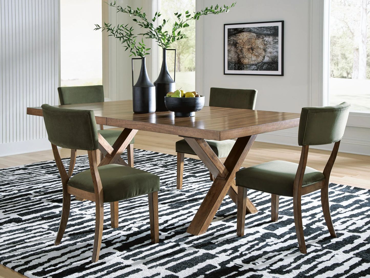 Mesa de comedor Steenlage y 4 sillas
