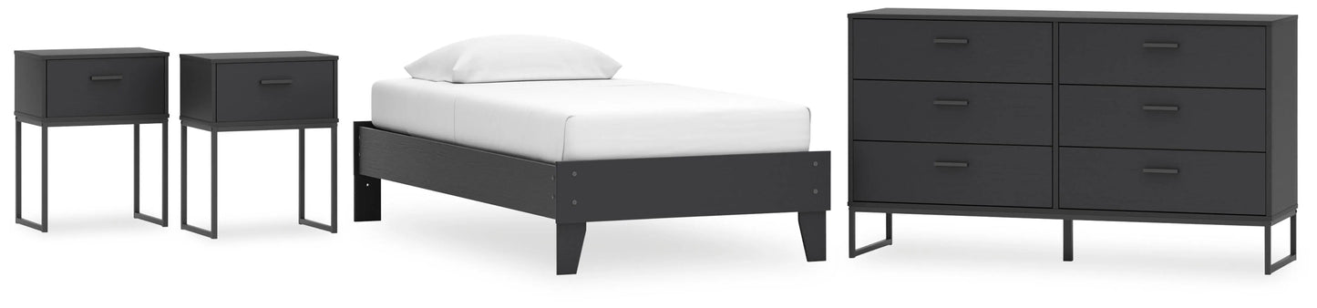 Paquete de dormitorio de 6 piezas