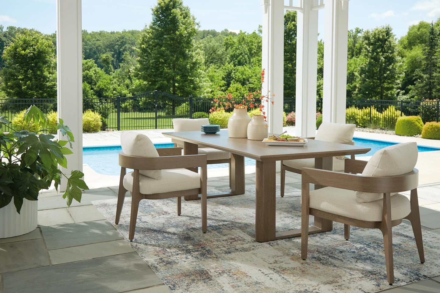 Paquete de comedor de exterior de 5 piezas