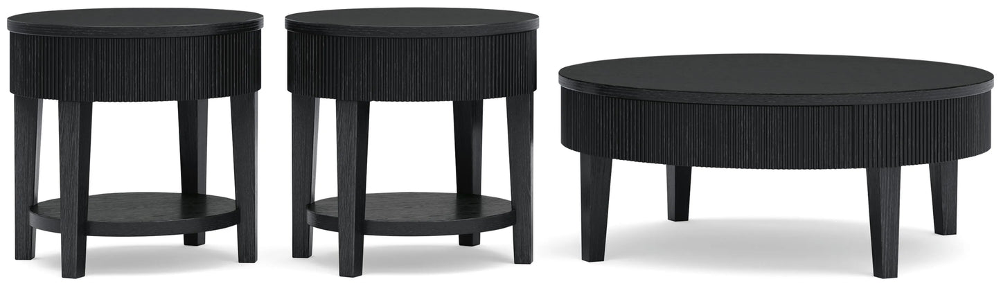 Paquete de mesa auxiliar de 3 piezas
