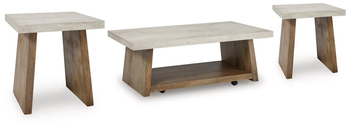 Paquete de mesa auxiliar de 3 piezas