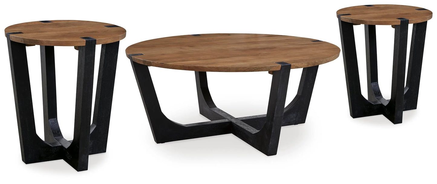 Paquete de mesa auxiliar de 3 piezas