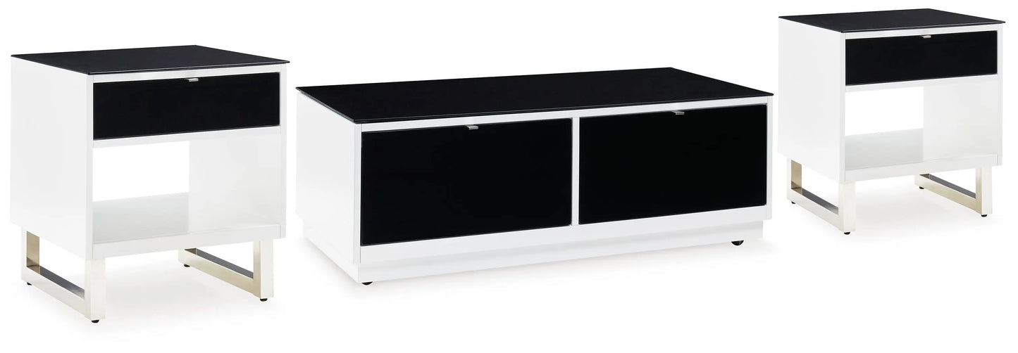 Paquete de mesa auxiliar de 3 piezas