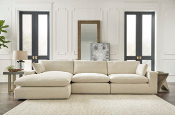 Seccional Elyza de 3 piezas con chaise longue