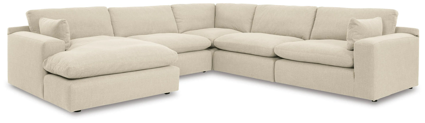 Sofá seccional de 5 piezas Elyza con chaise longue
