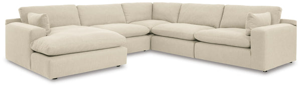 Sofá seccional de 5 piezas Elyza con chaise longue
