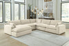 Sofá seccional de 5 piezas Elyza con chaise longue