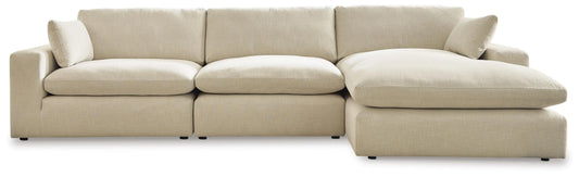 Seccional Elyza de 3 piezas con chaise longue