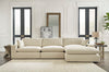 Seccional Elyza de 3 piezas con chaise longue
