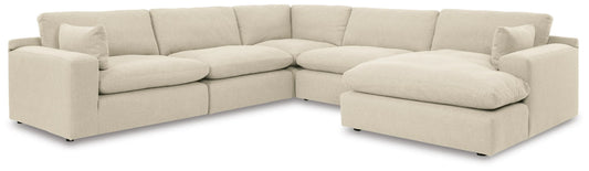Sofá seccional de 5 piezas Elyza con chaise longue