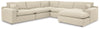 Sofá seccional de 5 piezas Elyza con chaise longue