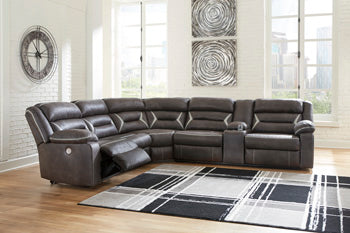 Seccional reclinable eléctrico Kincord de 4 piezas
