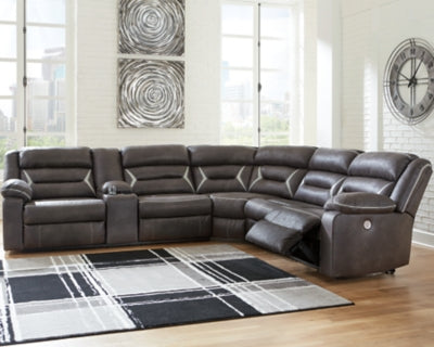 Seccional reclinable eléctrico Kincord de 4 piezas