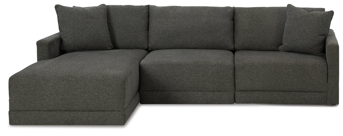 Seccional Evey de 3 piezas con chaise longue
