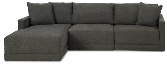 Seccional Evey de 3 piezas con chaise longue