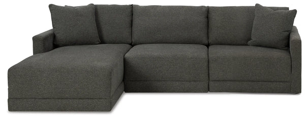 Seccional Evey de 3 piezas con chaise longue