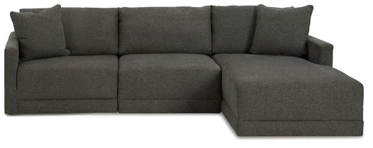 Seccional Evey de 3 piezas con chaise longue