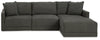 Seccional Evey de 3 piezas con chaise longue
