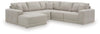 Seccional Gaucho de 5 piezas de última generación con chaise longue