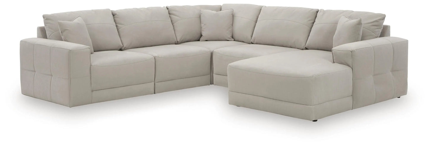 Seccional Gaucho de 5 piezas de última generación con chaise longue
