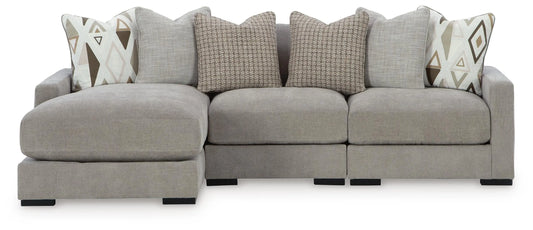 Seccional de sofá Aslan Court de 3 piezas con chaise longue