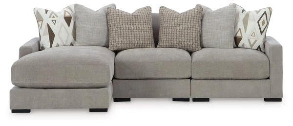 Seccional de sofá Aslan Court de 3 piezas con chaise longue