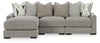 Seccional de sofá Aslan Court de 3 piezas con chaise longue