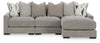 Seccional de sofá Aslan Court de 3 piezas con chaise longue