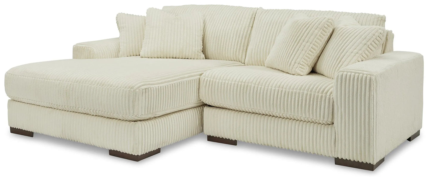 Seccional Lindyn de 2 piezas con chaise lounge