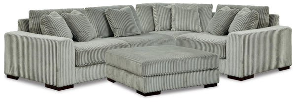 Lindyn 4-Piece Sectional and Ottoman