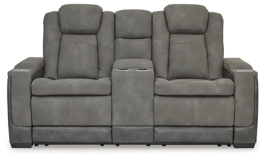 Sofá reclinable biplaza Next-Gen DuraPella con consola