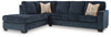 Sofá seccional de 2 piezas Aviemore con chaise longue