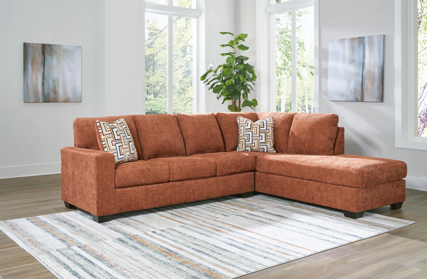Sofá seccional de 2 piezas Aviemore con chaise longue