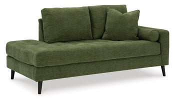 Chaise de esquina Bixler con brazo derecho