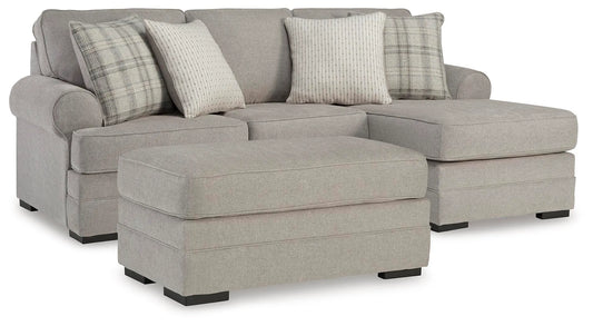 Sofá con chaise longue y otomana Arbhor Knoll