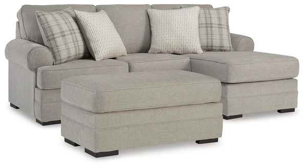 Sofá con chaise longue y otomana Arbhor Knoll