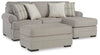 Sofá con chaise longue y otomana Arbhor Knoll