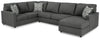 Seccional de 3 piezas con chaise Edenfield
