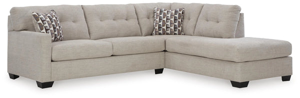 Seccional Mahoney de 2 piezas con chaise longue