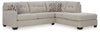 Seccional Mahoney de 2 piezas con chaise longue
