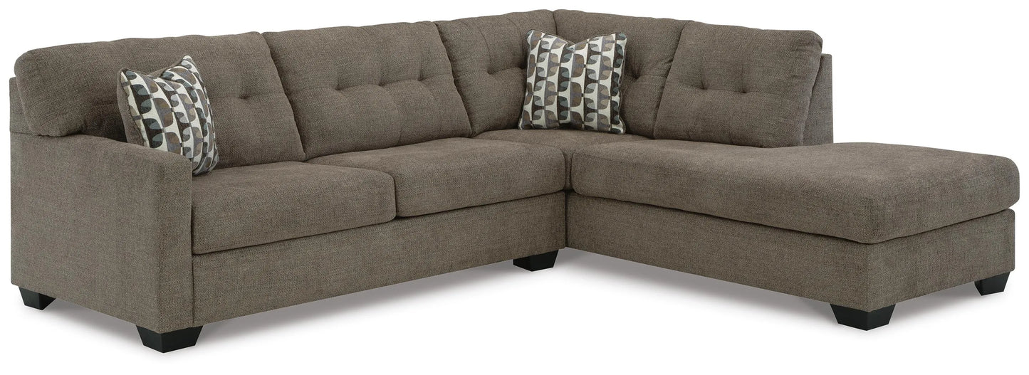 Seccional Chaise con Sofá Cama de 2 Piezas Mahoney